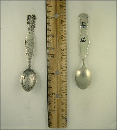 Catalina Island, Tuna and Shell Handle, Avalon, California Souvenir Spoon MAIN