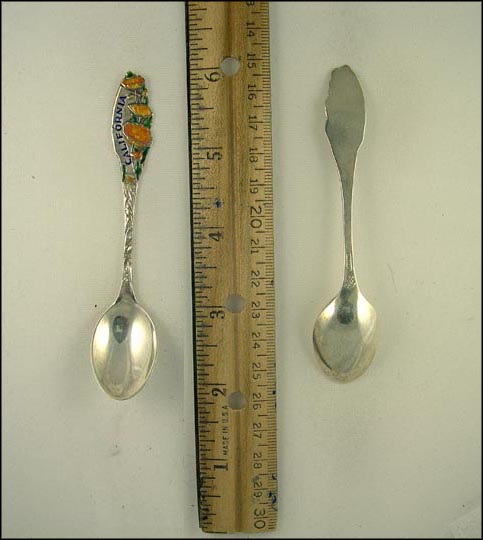 Enameled With Flowers, California Souvenir Spoon MAIN