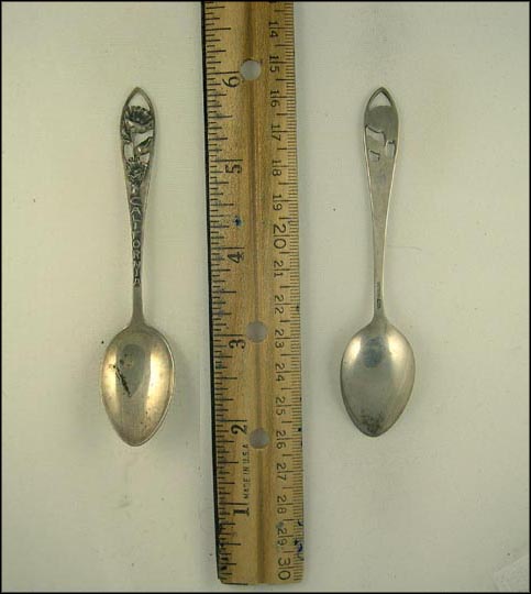Cut Out Flowers, California Souvenir Spoon MAIN