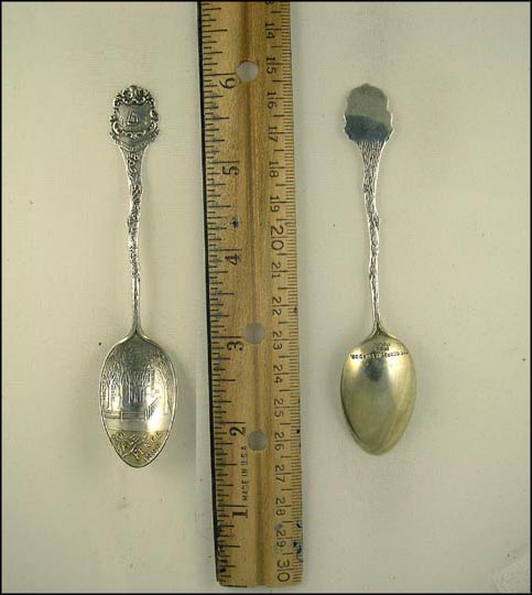 1701 Yale Fence 1888, City of the Elms 1638, Ship Souvenir Spoon MAIN