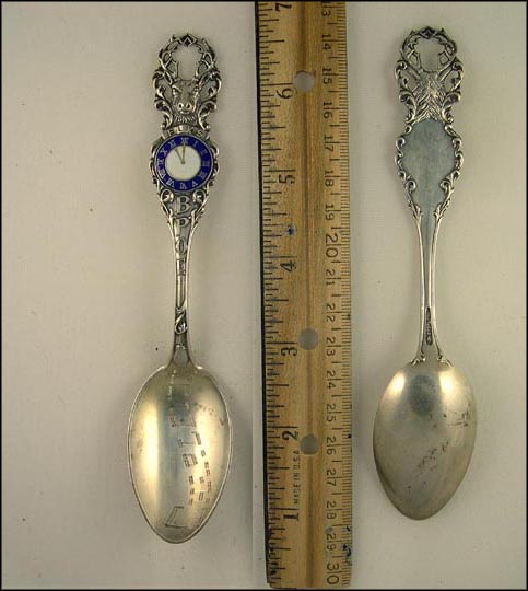 BPOE, Elks Lodge, Cut Out Elk, Charlevoix, Michigan Souvenir Spoon MAIN