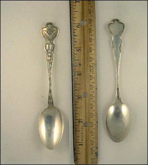 A.F. & A.M., Masonic Symbols Souvenir Spoon MAIN