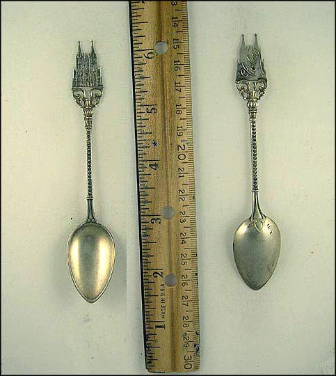 Coln Catherdral, 800 Silver, Germany Souvenir Spoon MAIN