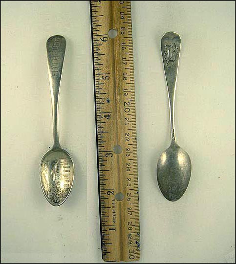 Wallace Library, Fitchburg, Massachusetts Souvenir Spoon MAIN