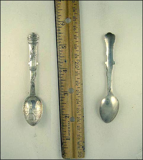 Historical Buildings in 1861 Souvenir Spoon MAIN