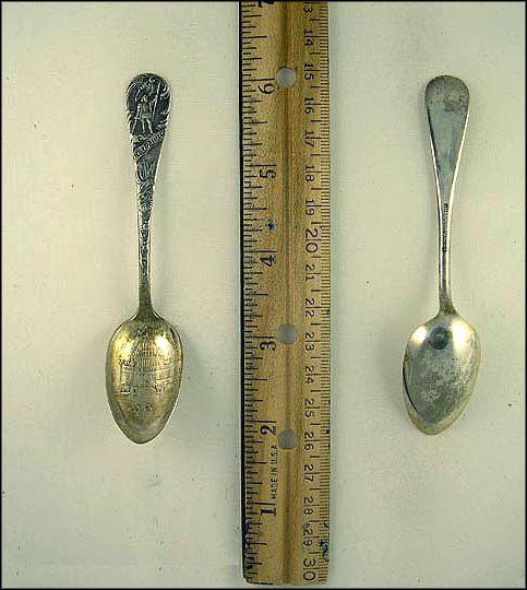 Columbus, 1492, Administration Building Souvenir Spoon MAIN