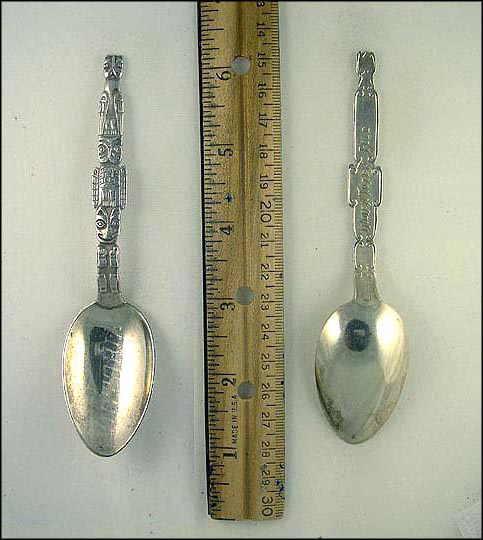Victoria, Indian Totem Pole , British Columbia, Canada Souvenir Spoon MAIN