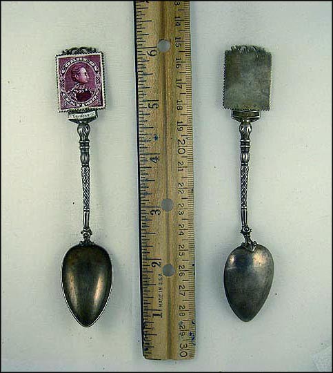 Enameled Stamp of Caracas, Canada Souvenir Spoon MAIN