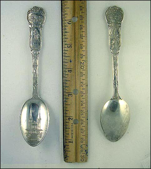 Wilhelm Tell, St. Leodegar Cathedral, Tells Kapelle,bPlatus, D. Fresard LucerneSwitzerland Souvenir Spoon MAIN