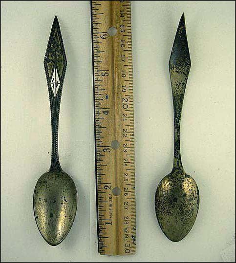 SC Art Deco Monogram With Greek Saying Souvenir Spoon MAIN
