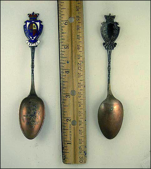 Enameled Crest, Parliament Buildings, Ottawa, Canada Souvenir Spoon MAIN