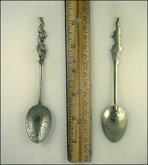 Dragon, Floral Design, Nagasaki, Nagasaki, Japan Souvenir Spoon MAIN
