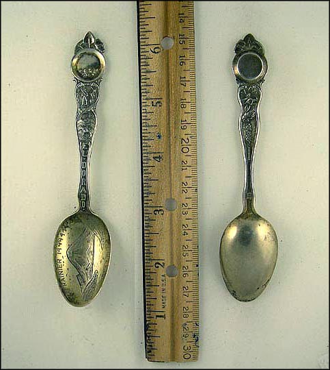 El Dorado, Mt. Rainier 144441, Gold Panning, Seattle, Washington Souvenir Spoon MAIN
