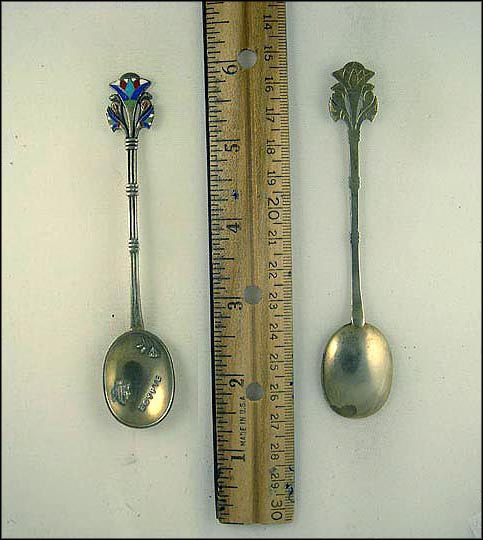 Enameled, Egyptian Symbols, Egypt Souvenir Spoon MAIN