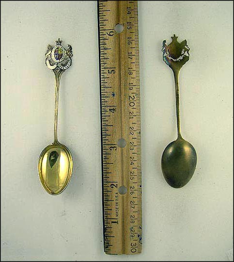 Enameled Royal Coat of Arms, Great Britain Souvenir Spoon MAIN