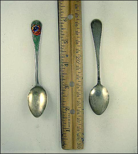 Lake Louise, Enameled Flower, Canada Souvenir Spoon MAIN