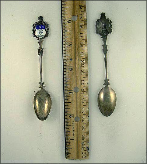 Enameled Crest, Penzance, Great Britain Souvenir Spoon MAIN