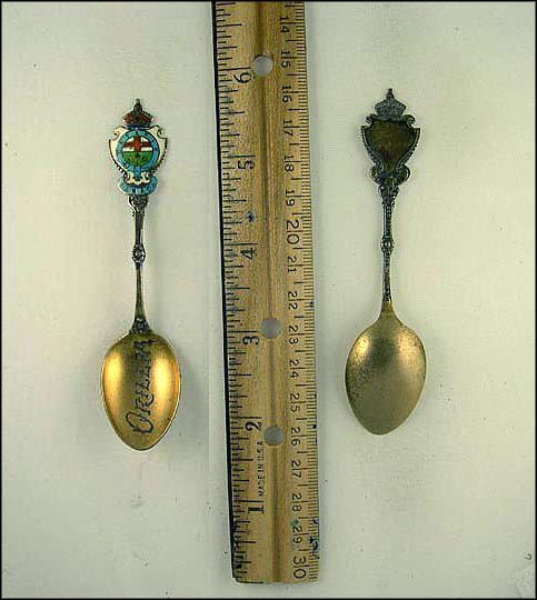 Enameled Crest, Orillia, Ontario, Canada Souvenir Spoon MAIN