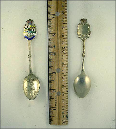 Lachine Rapids, Enameled Crest, Montreal, Canada Souvenir Spoon MAIN