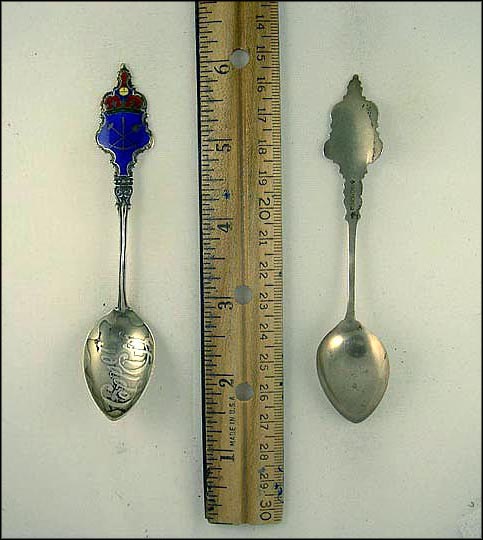 Enameled Symbols, Copper Cliff, Canada Souvenir Spoon MAIN