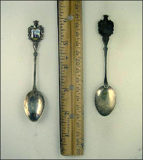 Enameled Castle , Koln, Germany Souvenir Spoon MAIN