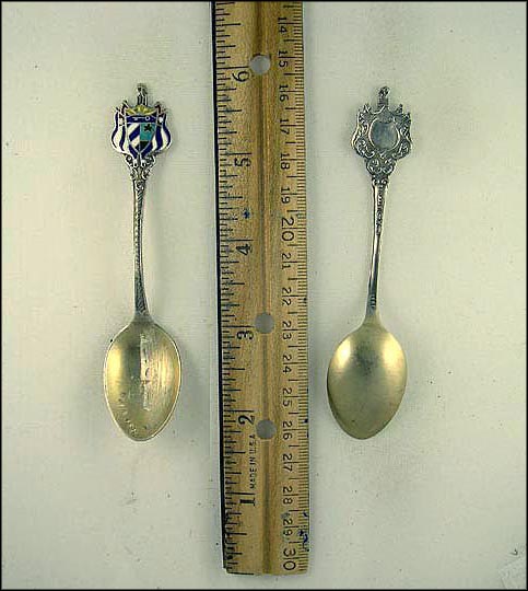 Enameled Crest, Ship on Water, Havana, Cuba Souvenir Spoon MAIN
