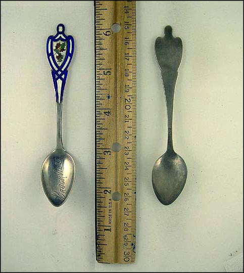 Enameled Maple Leaf, Brockville, Canada Souvenir Spoon MAIN