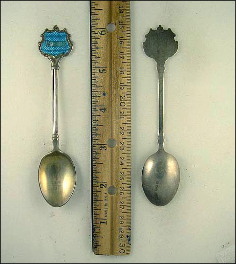 Blue Enamel , Vancouver, Canada Souvenir Spoon MAIN