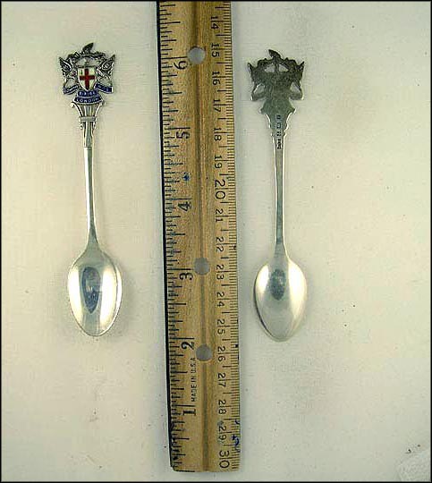 Cut Out Enameled Crest, London, Great Britain Souvenir Spoon MAIN