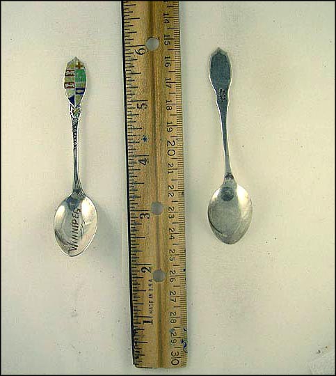 Enameled Crests, Winnipeg, Canada Souvenir Spoon MAIN