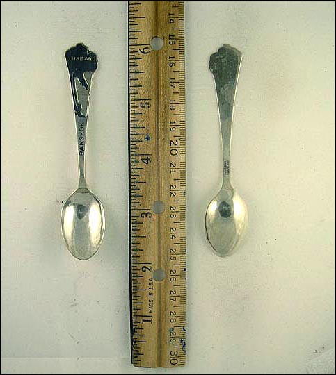 Toned Map, Bangkok, Thailand Souvenir Spoon MAIN