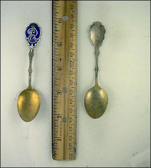Enameled Symbol of Edward VII, Great Britain Souvenir Spoon MAIN