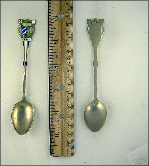 Enameled Crest, Habana, Cuba Souvenir Spoon MAIN