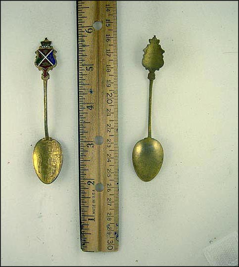 City Scene, Enameled Crest, Montreal, Canada Souvenir Spoon MAIN