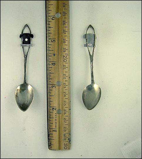 Cut Out Enameled Telephone, Brantford, Canada Souvenir Spoon MAIN