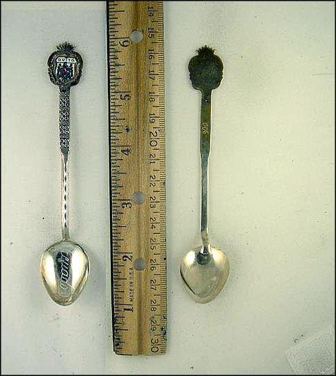 Enameled Crest, Quito, Ecuador Souvenir Spoon MAIN