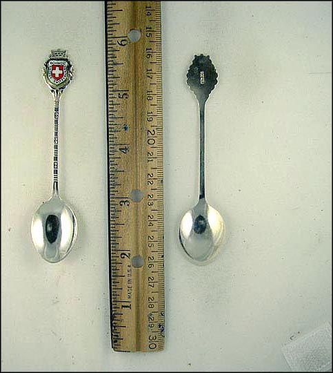 Enameled Flag, Switzerland Souvenir Spoon MAIN