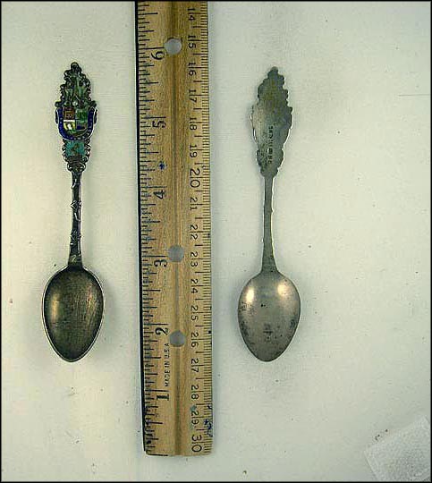 Enameled Crest, Parliament Buildings, Ottawa, Canada Souvenir Spoon MAIN
