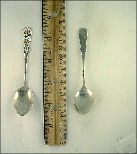 Enameled Flowers, Bermuda Souvenir Spoon MAIN