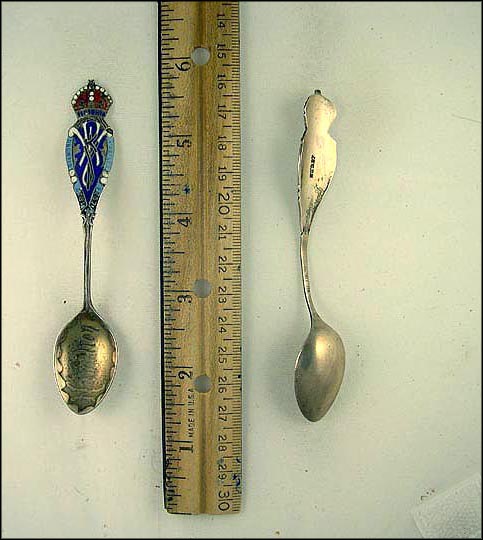 Enameled Crown and Symbols of Queen Victoria's Diamond Jubilee 1837-1897, Hamilton, Great Britain Souvenir Spoon MAIN