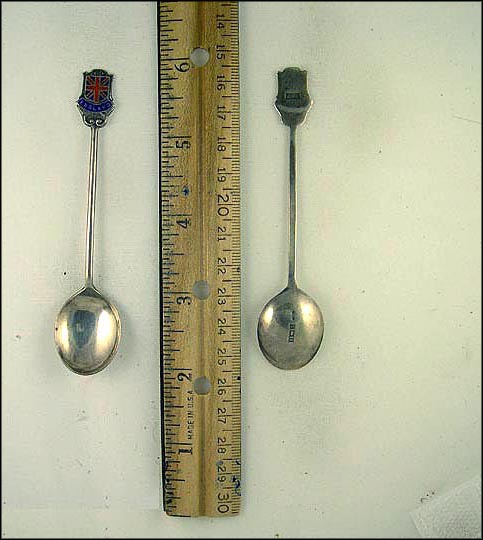 Enameled Flag, Great Britain Souvenir Spoon MAIN