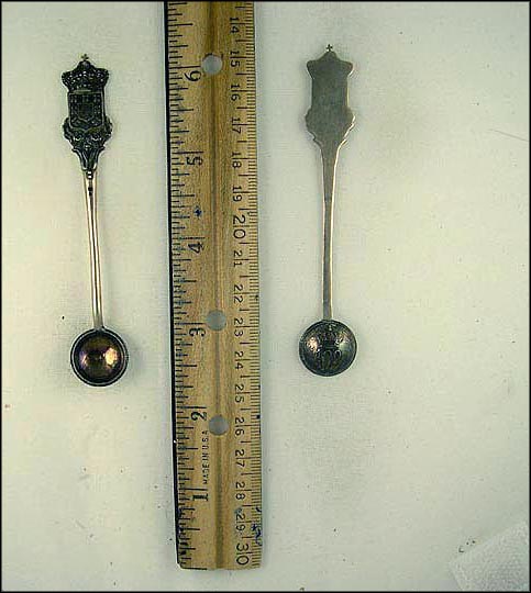 Manuel II, 100 Reis, Coat Of Arms , Portugal Souvenir Spoon MAIN