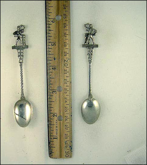 Cut Out Man Playing Drum, US Virgin Islands Souvenir Spoon MAIN