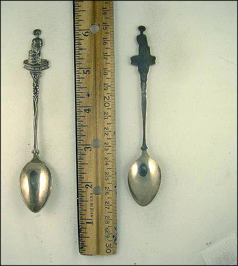 Cut Out Man Playing Drum, US Virgin Islands Souvenir Spoon MAIN