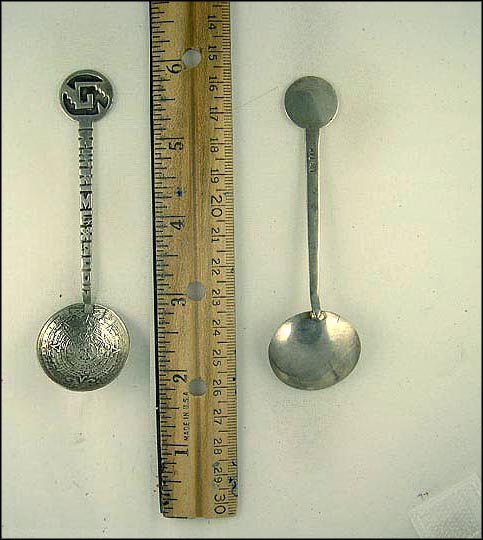 Aztec Symbols and Caleneder, Mexico Souvenir Spoon MAIN
