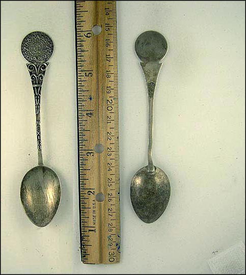Aztec Calendar , Mexico Souvenir Spoon MAIN