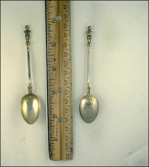 William Shakespeare Bust, Stratford on Avon, Great Britain Souvenir Spoon MAIN