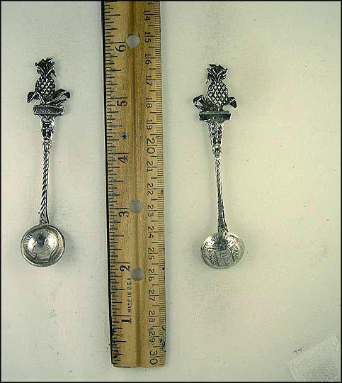 Cut Out Pineapple, Bolivar Coin Bowl, Venezuela Souvenir Spoon MAIN