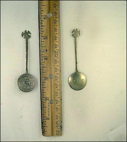 Aztec Calendar and Bird, Mexico Souvenir Spoon MAIN