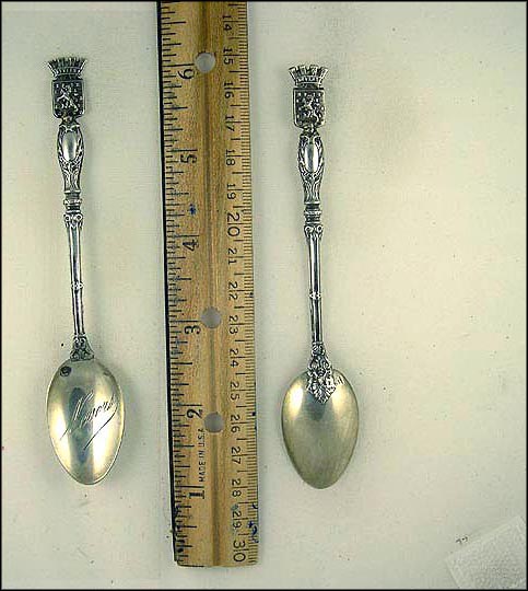 Cut Out Crest, Nevers, France Souvenir Spoon MAIN